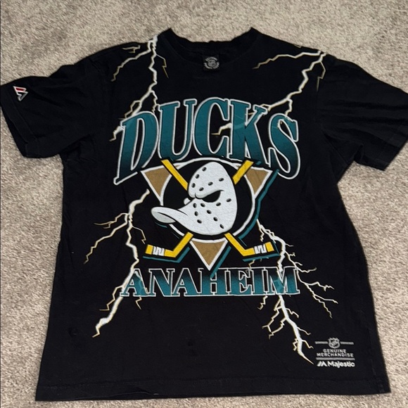 Majestic Anaheim Ducks Lightning Tee - Picture 1 of 2